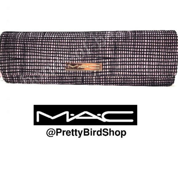 Last one! MAC clutch glitter pink makeup case brush bag NEW Limited Edition - Picture 1 of 8